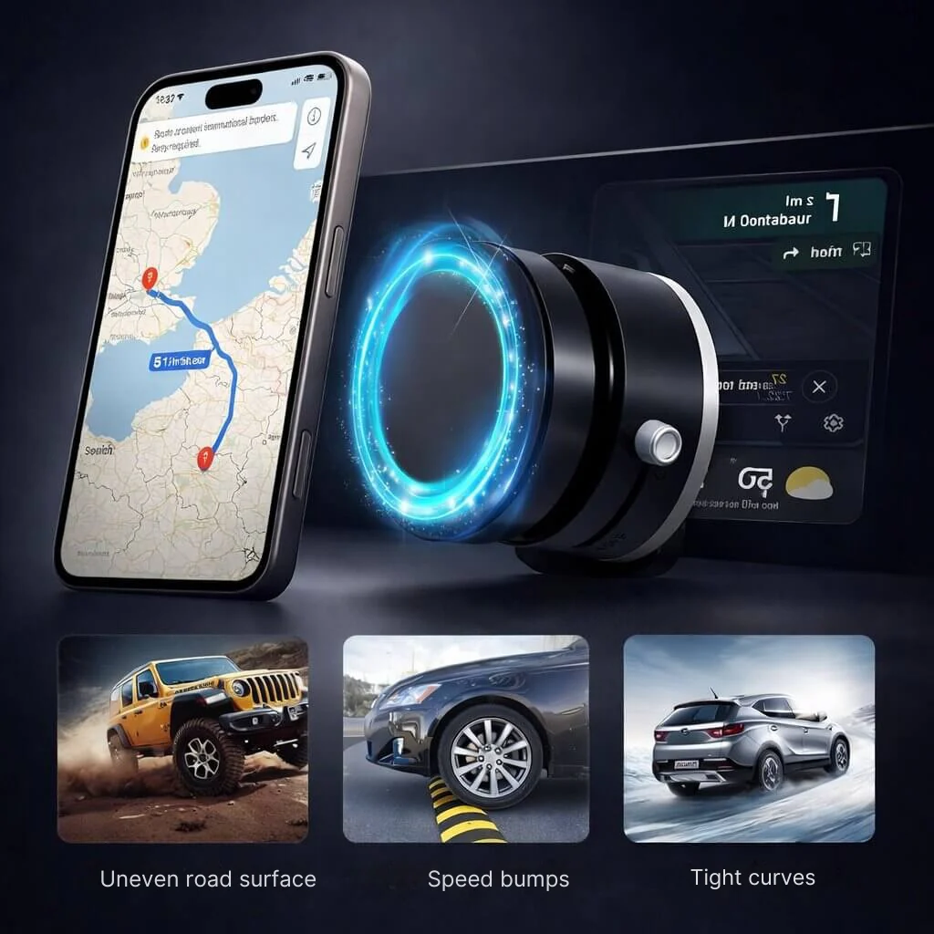 Car Phone Mount with Suction Base | Magnetic Hold | Flexible, Rotatable and Foldable | Magnevo - Image 9