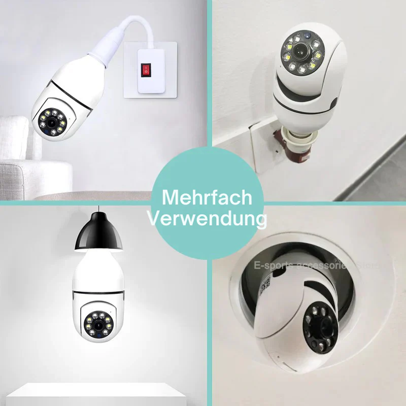 CCTV Security Camera | 360° Surround View | Full HD Night Vision | BulbCam360 - Image 12