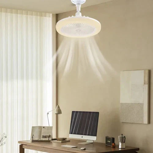 Ceiling Fan with LED Light – Fits Any Lamp Socket, Comes with Remote Control - Image 3
