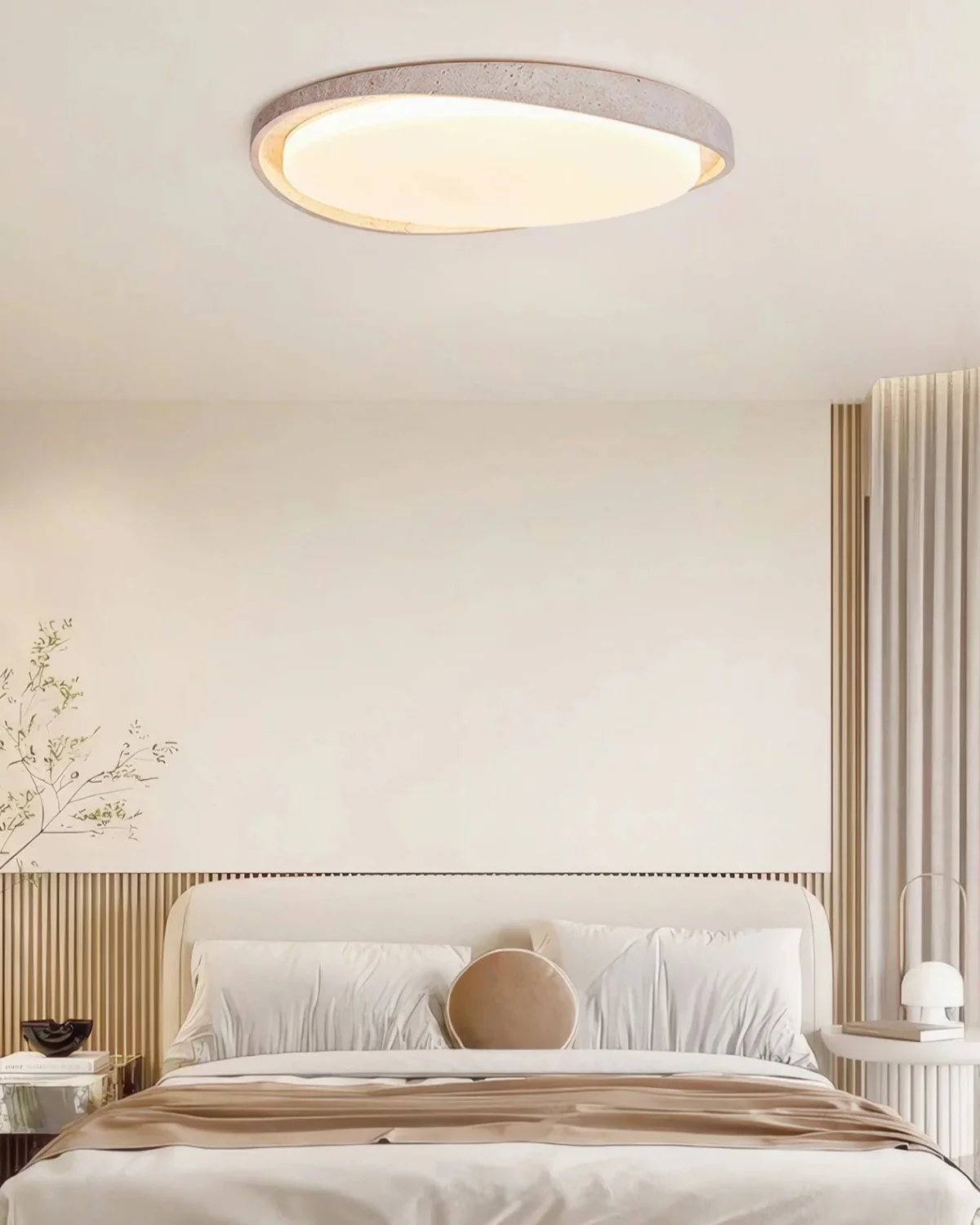 Ceiling Light in Stone Finish – Gentle, Uniform Illumination - Image 3
