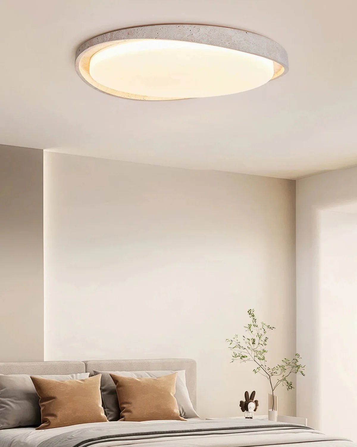 Ceiling Light in Stone Finish – Gentle, Uniform Illumination - Image 4