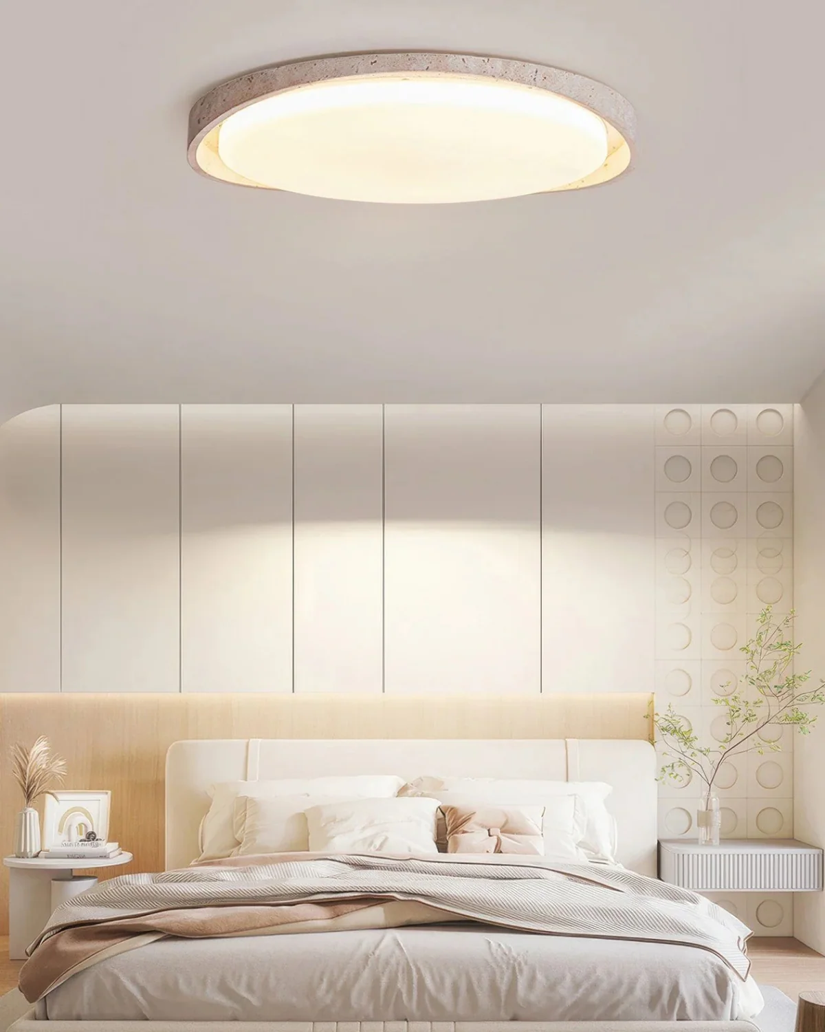 Ceiling Light in Stone Finish – Gentle, Uniform Illumination - Image 6