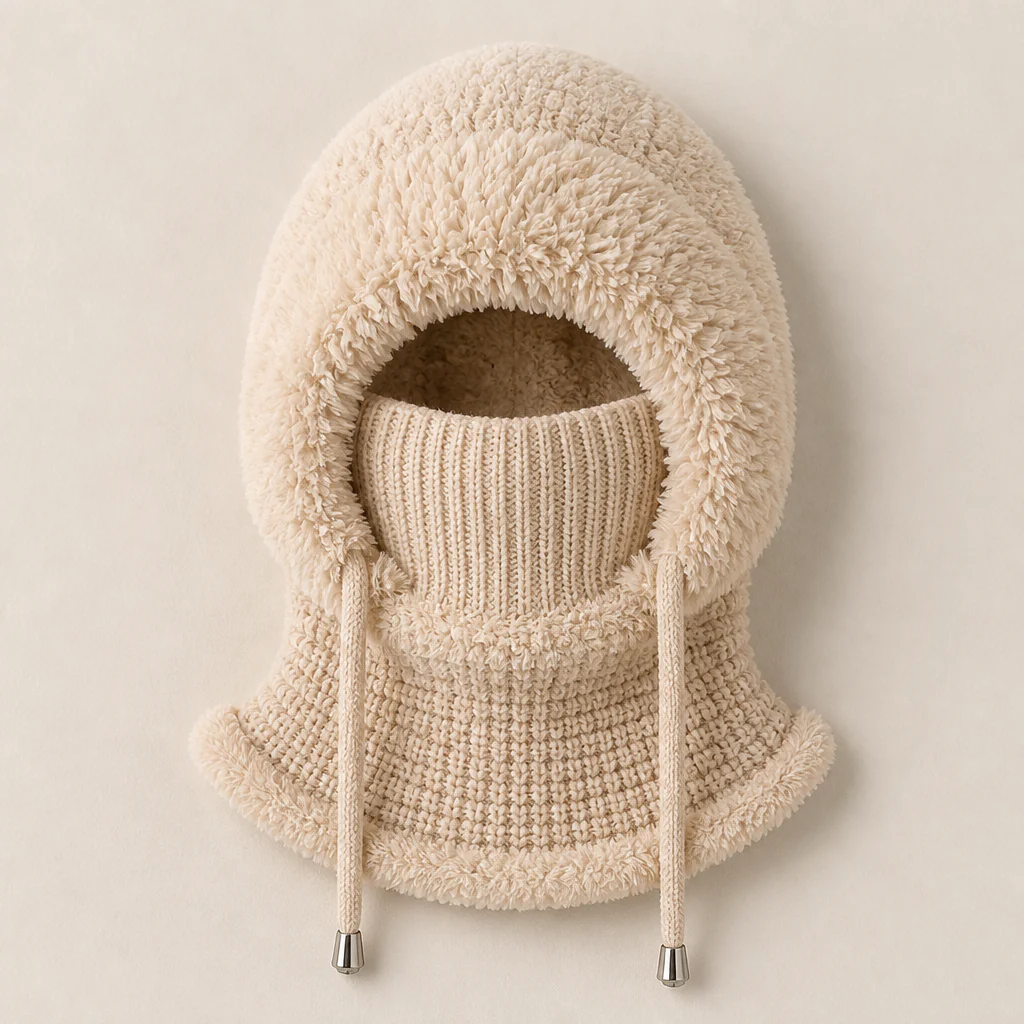 ChillGuard™ – Plush-Lined Hooded Scarf with Drawstring Fit - Image 10