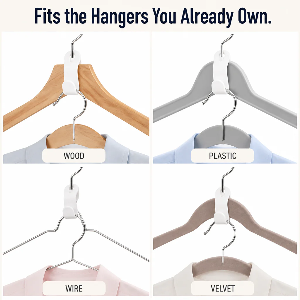 ClariHanger™ — Triple Your Closet Space in Seconds Without Tossing a Single Outfit - Image 5