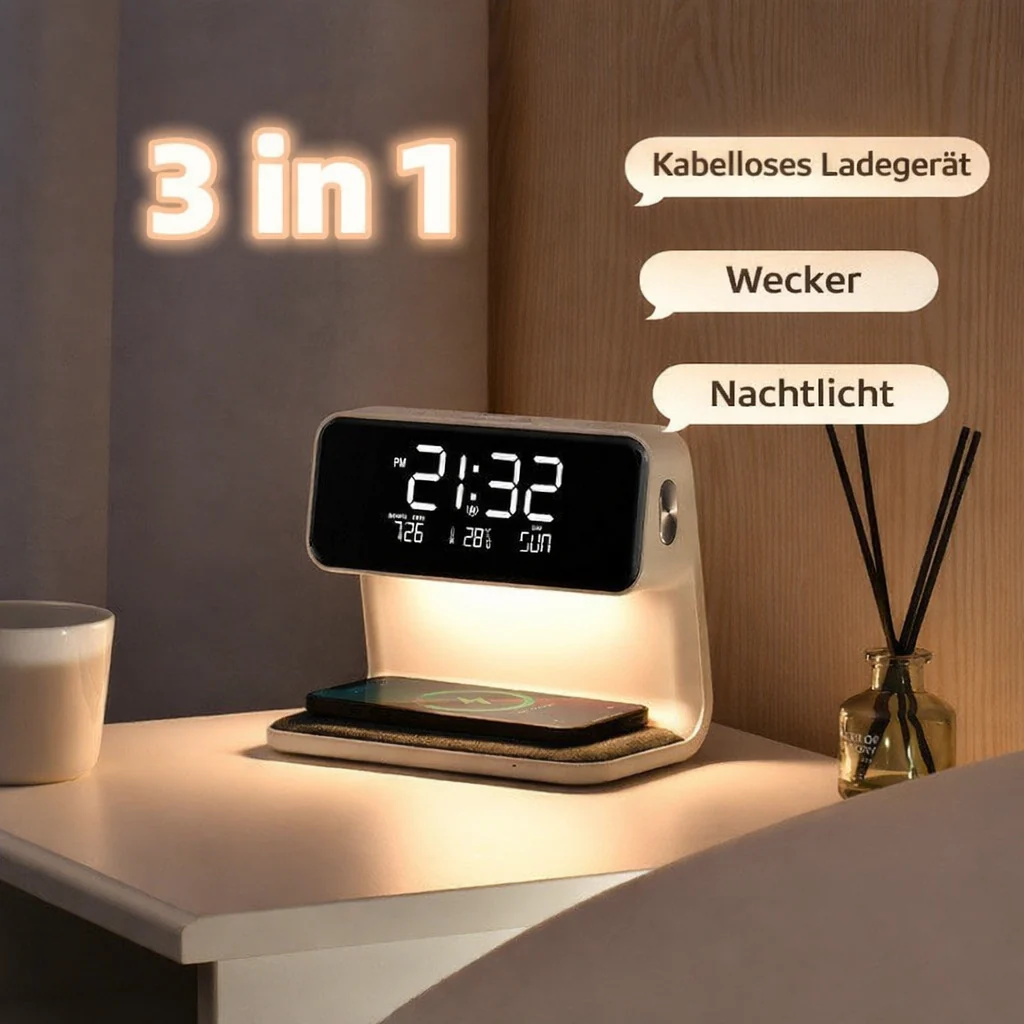 ClarityBeam Nightstand Organizer for a Calm and Tidy Space