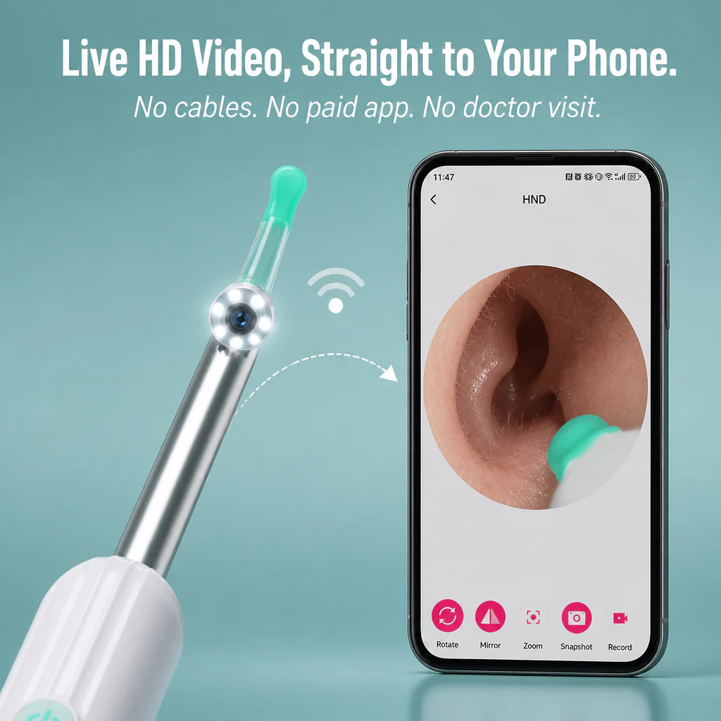 ClearWave™ — See Inside Your Ear and Pull Wax Out Without Pushing It Deeper - Image 3
