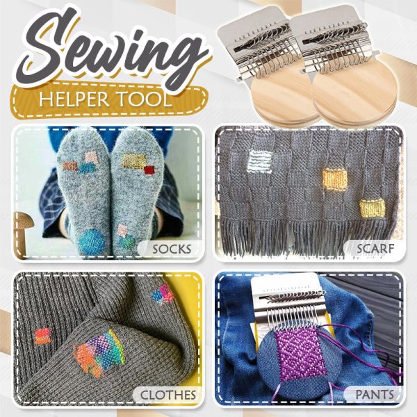 Clothing Mending | Small Weaving Loom | Neat Darning Repair | ThreadMaster - Image 2