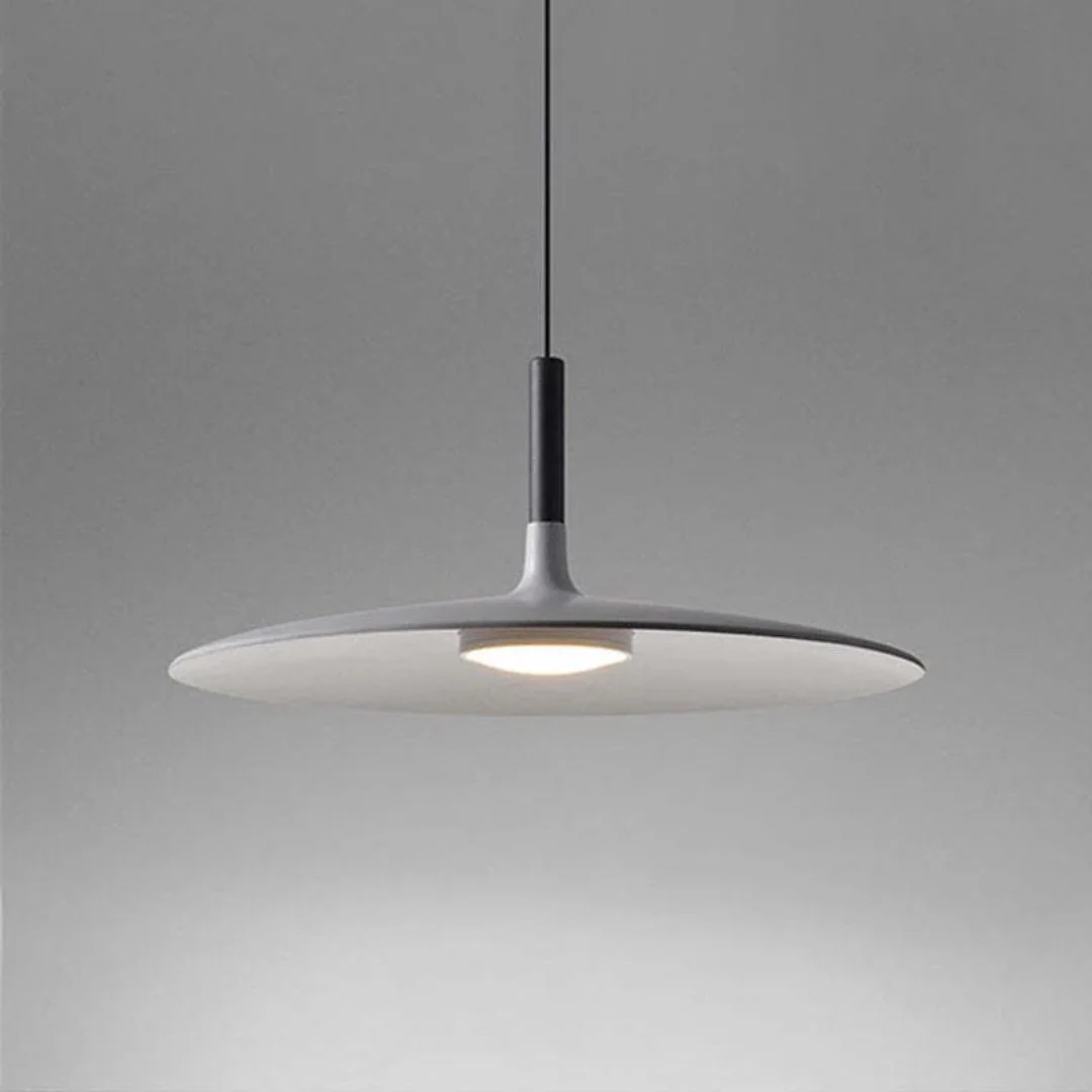Contemporary White Metal Hanging Lamp – LED, Height Adjustable - Image 7