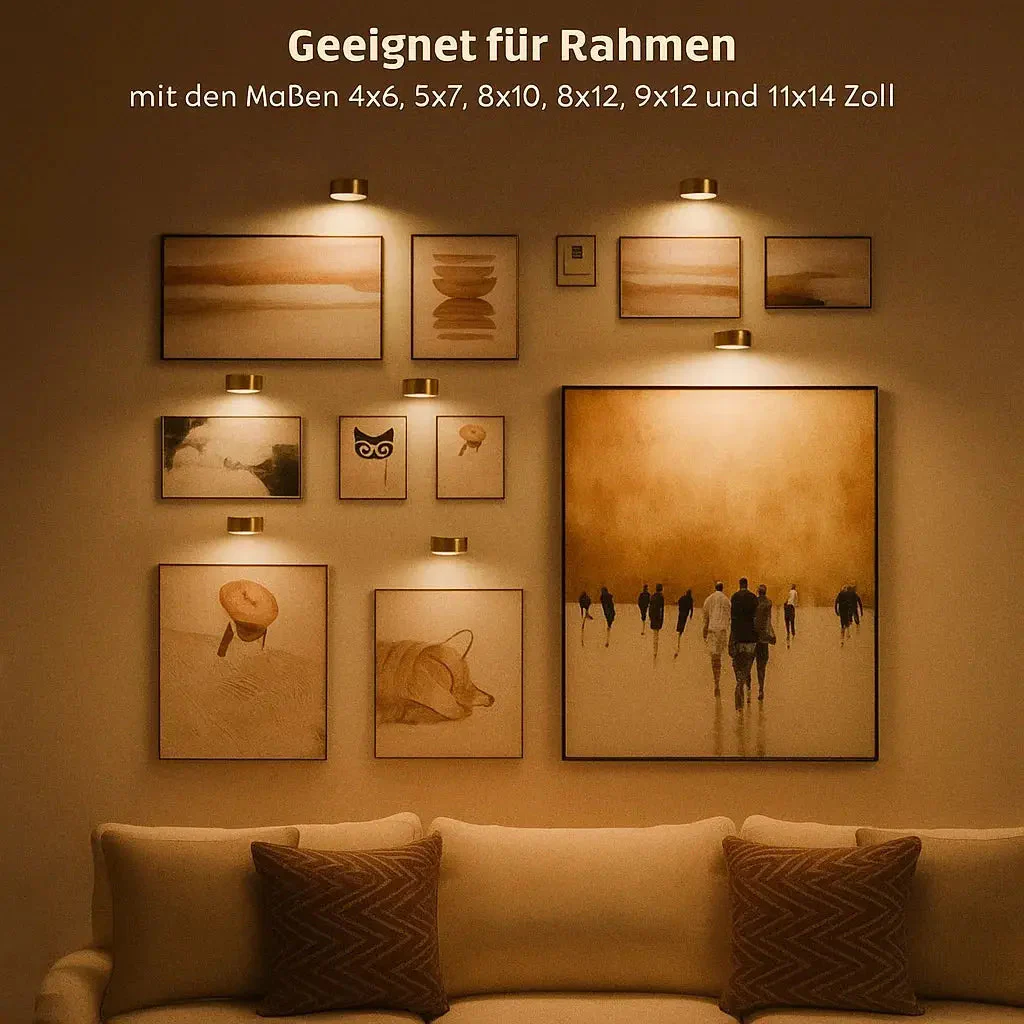 Convert Any Photo Into Art – Gallery Lighting Without Drills & Cable-Free Installation - Image 2