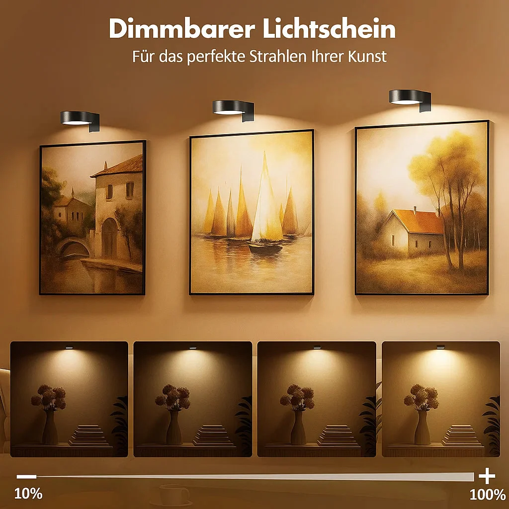 Convert Any Photo Into Art – Gallery Lighting Without Drills & Cable-Free Installation - Image 6