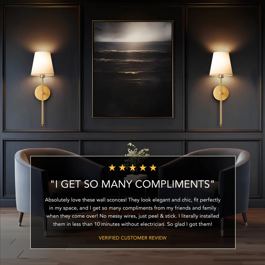 Cordless Wall Light with Remote – Drill-Free Installation - Image 3