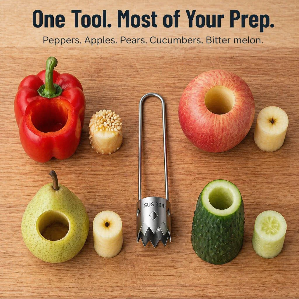 CoreEase™ — Hollow Out Peppers, Apples & Pears in One Clean Twist - Image 7