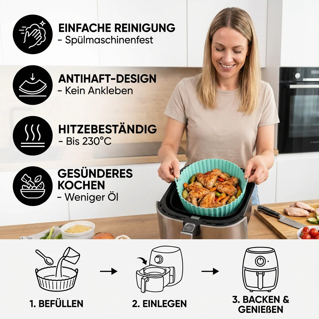 CrispEase – Non-Stick Cooking Aid for Easy Crisping and Quick Cleaning - Image 3