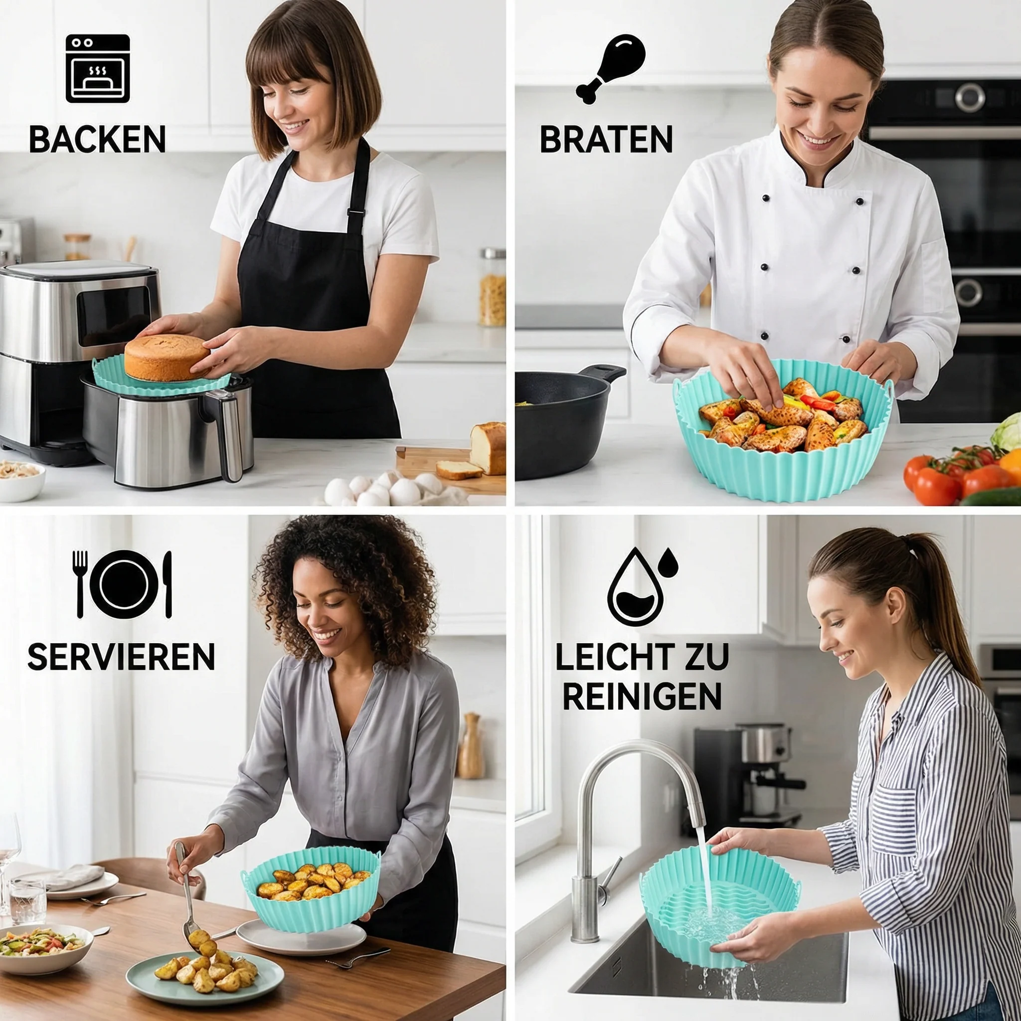 CrispEase – Non-Stick Cooking Aid for Easy Crisping and Quick Cleaning - Image 4