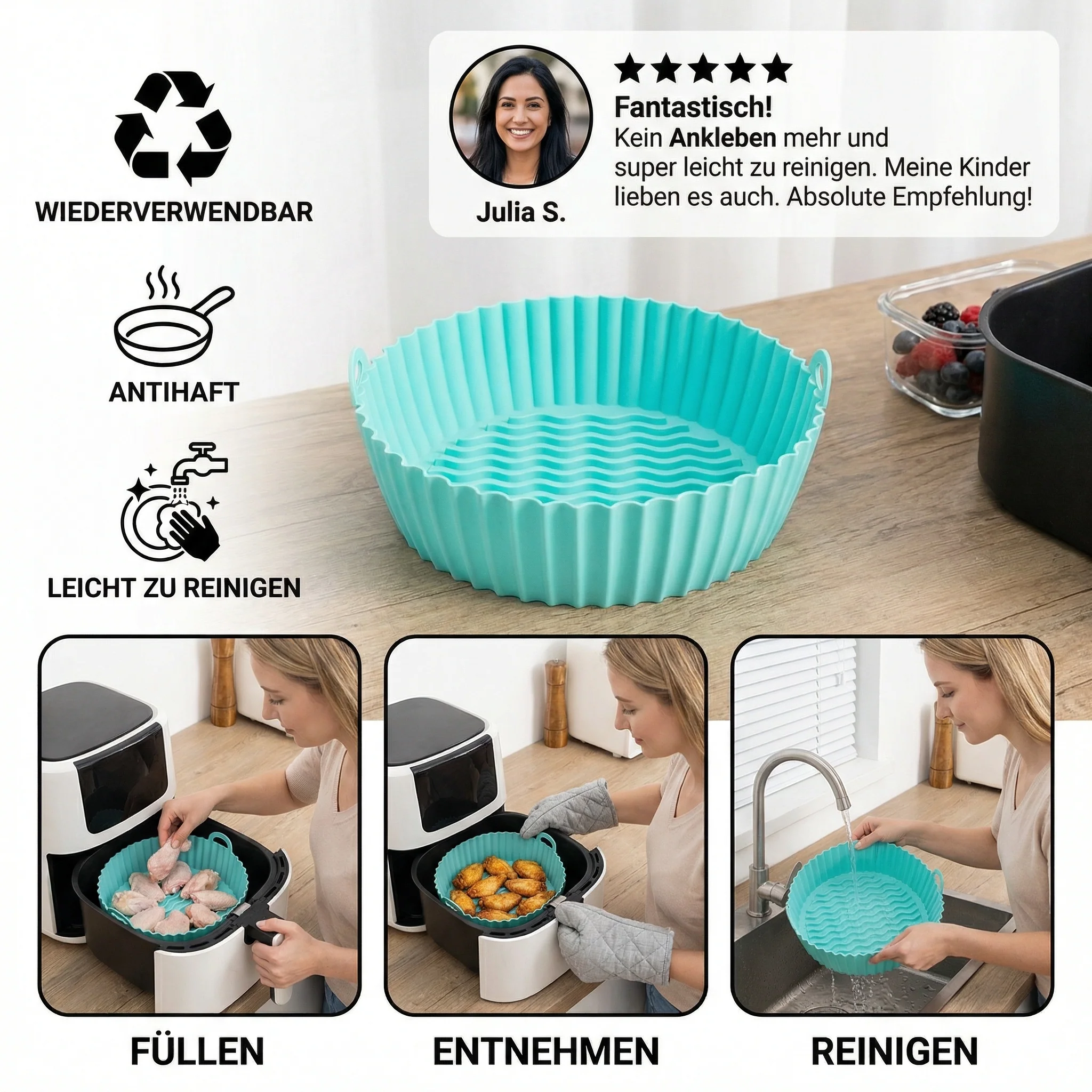 CrispEase – Non-Stick Cooking Aid for Easy Crisping and Quick Cleaning - Image 5