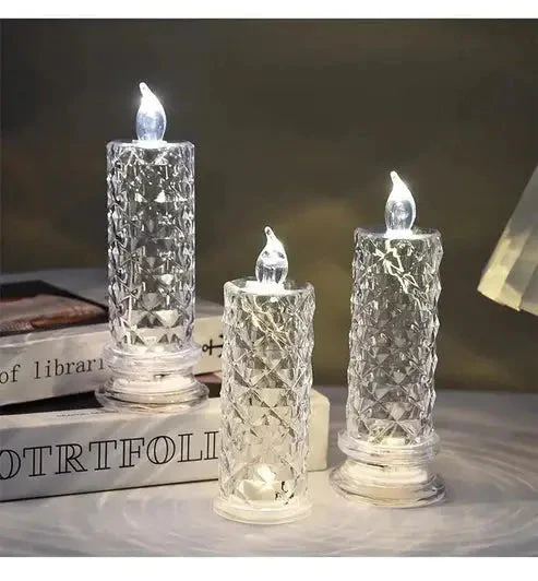 Crystal Glow LED Candles – Radiant Light Moments for the Holiday Season - Image 7