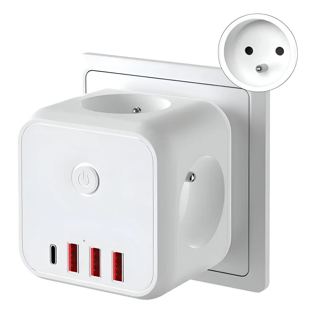 Cube Power Board | Multi-Socket | Overload Safety with On-Off Switch | PowerCube - Image 8