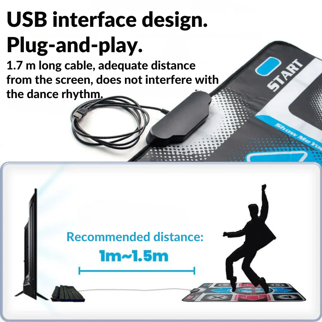 Dance Mat | Increased Movement Indoors | Bluetooth, Non-Slip, Game Modes | MovePulse - Image 4