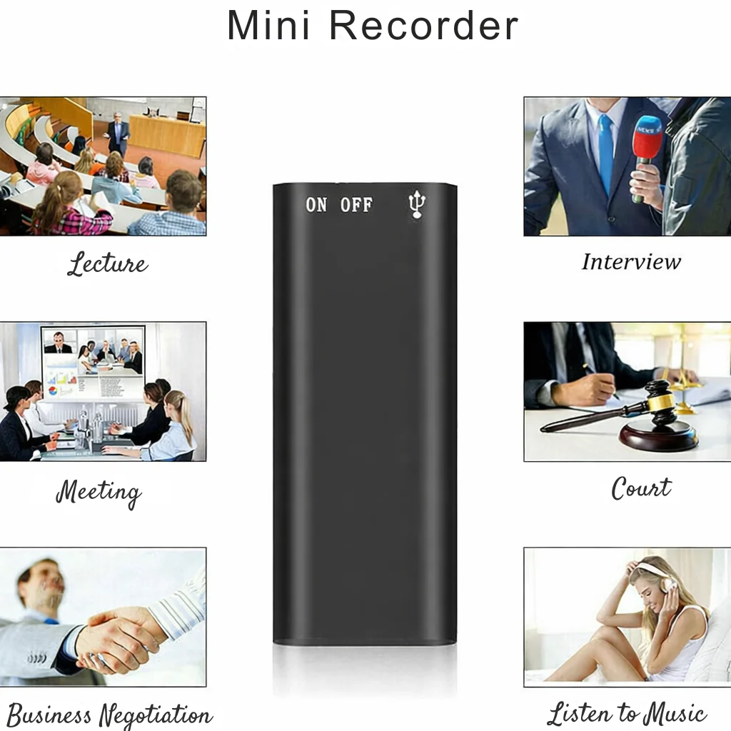 Dictation Device | Compact Audio Recorder | Single Button Recording | MicroSpy - Image 6