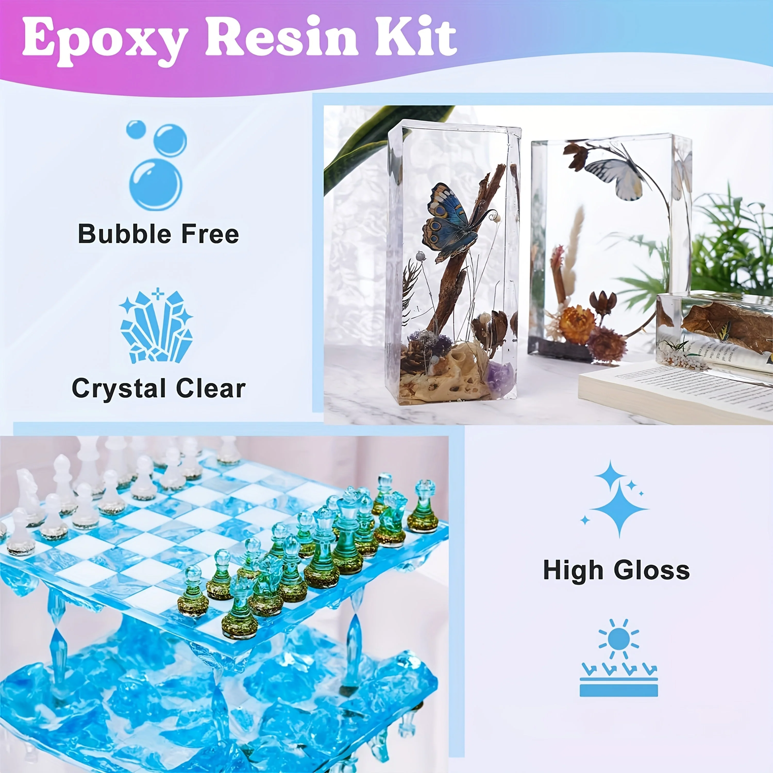 DIY Crystal Clear Epoxy Resin Kit 1:1 - Image 3