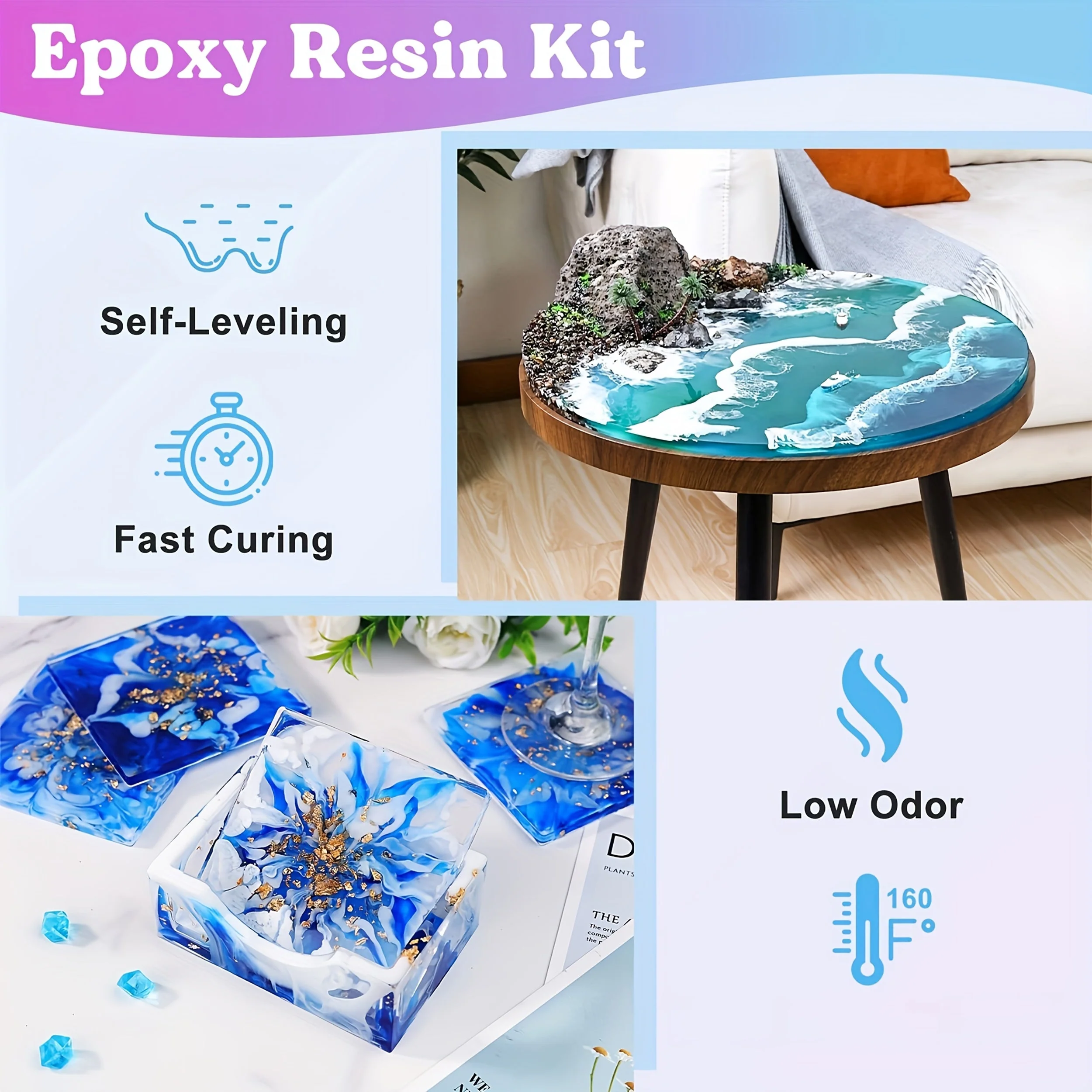 DIY Crystal Clear Epoxy Resin Kit 1:1 - Image 4