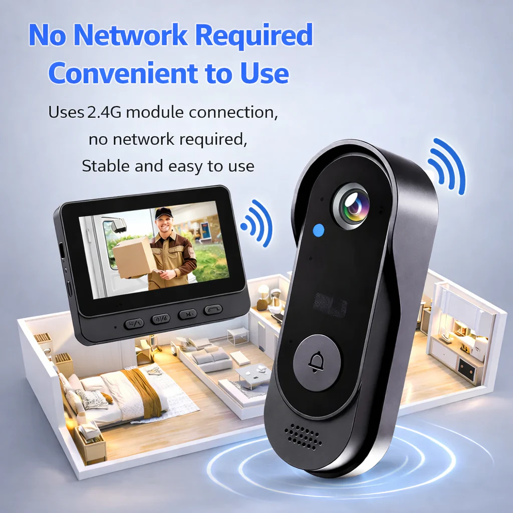 Doorbell Camera | Real-Time View and Two-Way Talk | Night Vision Enabled | RingCam - Image 8