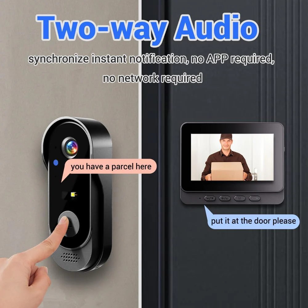 Doorbell Camera | Real-Time View and Two-Way Talk | Night Vision Enabled | RingCam - Image 9
