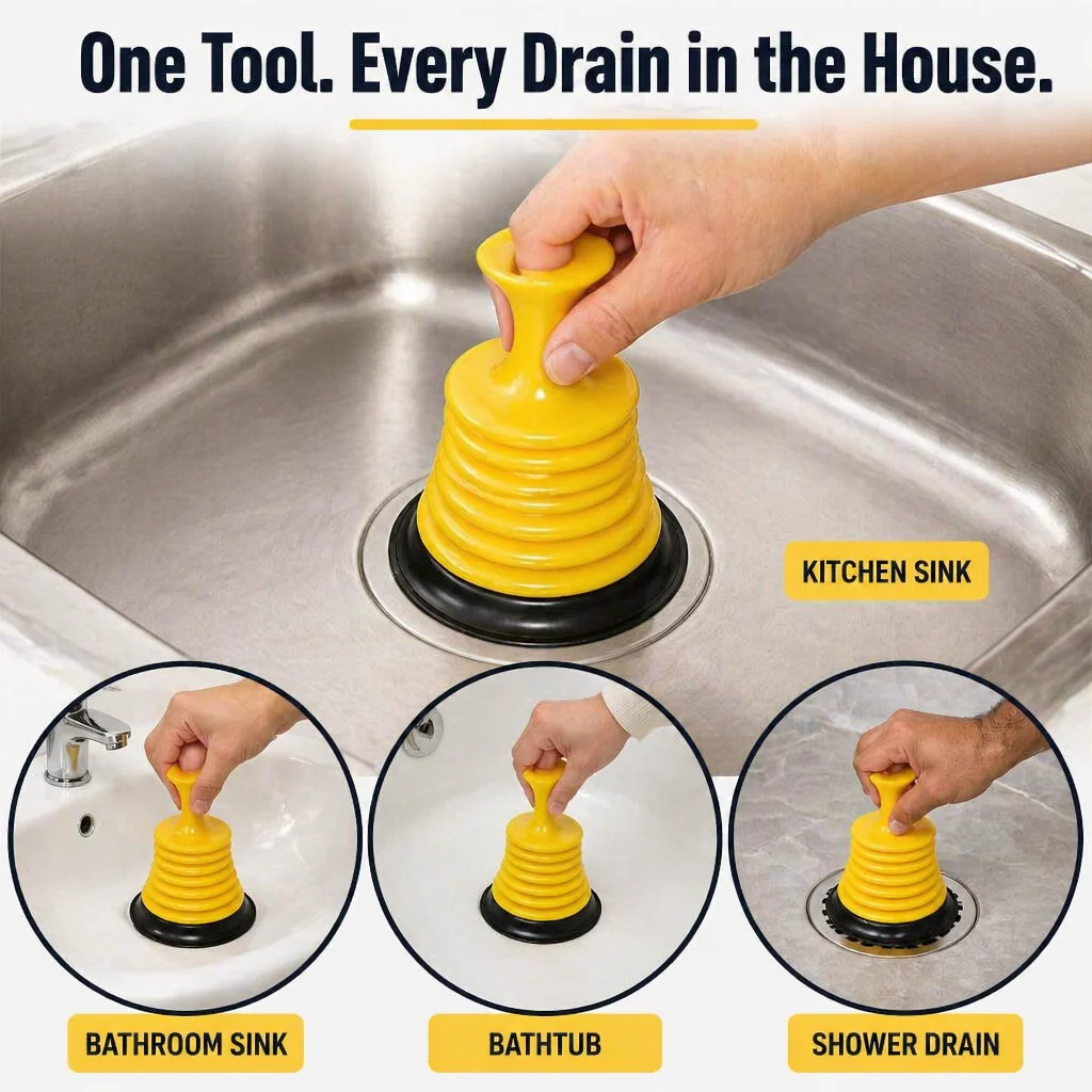 DrainMight™ — Pop Stubborn Sink Clogs in Seconds Without the Mess - Image 5
