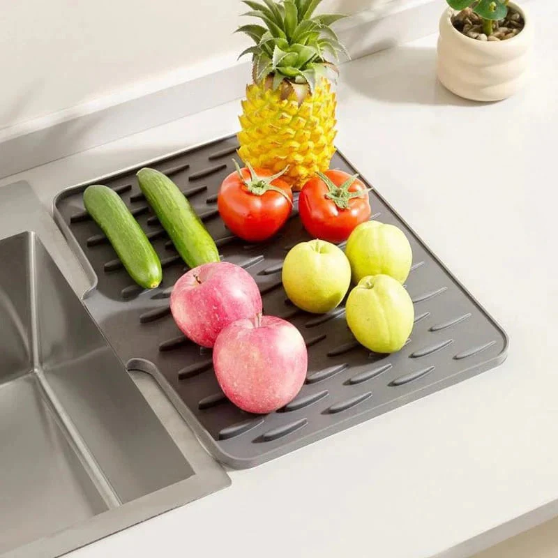 Drip Drying Mat | Dries Quicker Without Pools | Slanted, Heat Resistant | DrainMat - Image 6