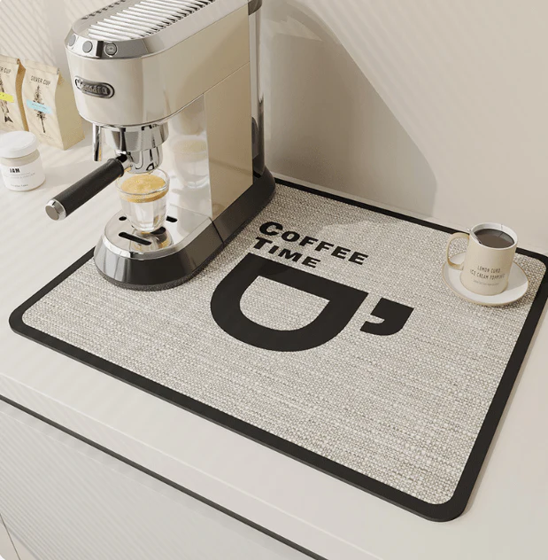 Drip Pad | Diatomite Kitchen Mat Fast-Drying | Maintains Dry Countertop | DishDryer - Image 10