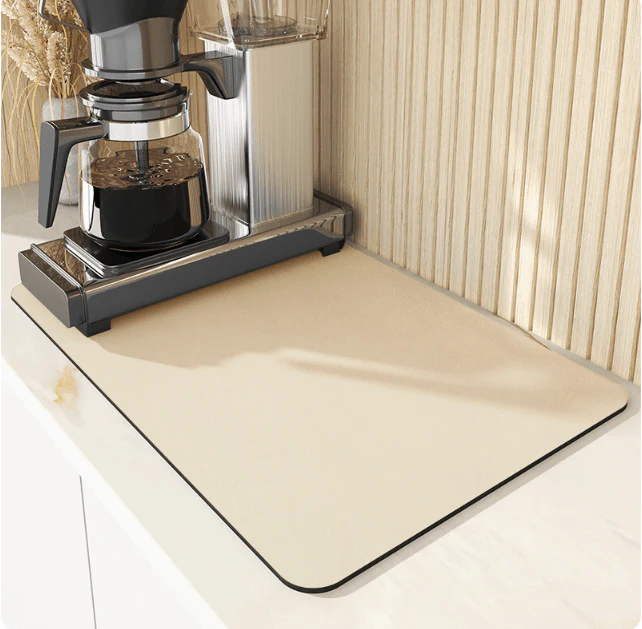 Drip Pad | Diatomite Kitchen Mat Fast-Drying | Maintains Dry Countertop | DishDryer - Image 14