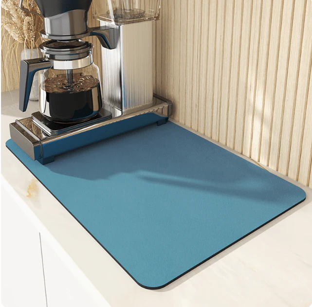 Drip Pad | Diatomite Kitchen Mat Fast-Drying | Maintains Dry Countertop | DishDryer - Image 15