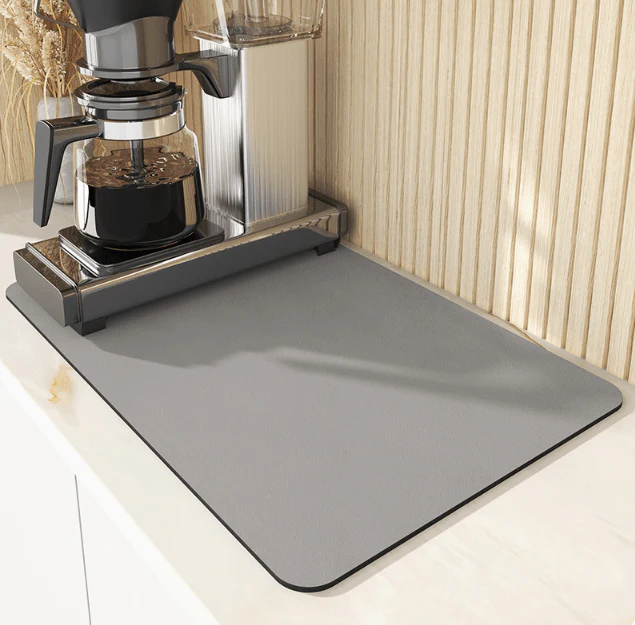 Drip Pad | Diatomite Kitchen Mat Fast-Drying | Maintains Dry Countertop | DishDryer - Image 16