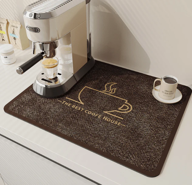 Drip Pad | Diatomite Kitchen Mat Fast-Drying | Maintains Dry Countertop | DishDryer - Image 24