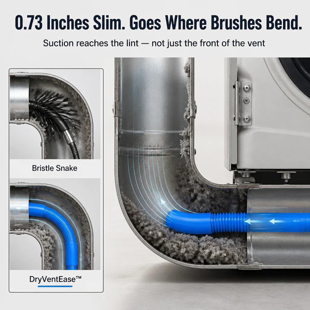 DryVentEase™ — Pull Out Hidden Lint, Cut Fire Risk, Dry Clothes Faster - Image 3