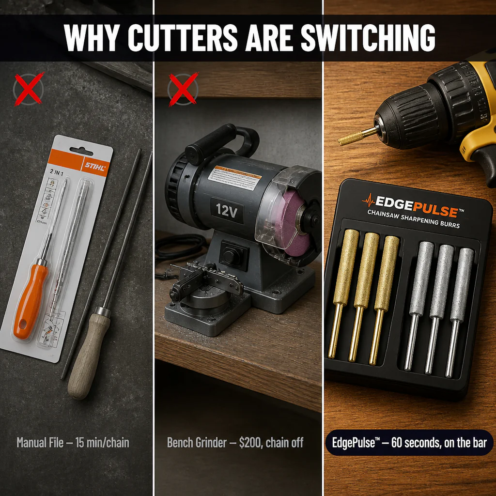 EdgePulse™ — Sharpen Any Chainsaw in 60 Seconds Right on the Bar - Image 4
