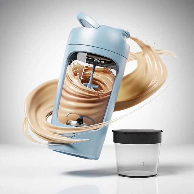 Electric Protein Blender | Self-Mixing Shaker Bottle | USB Powered Mixer | BlendGo - Image 14