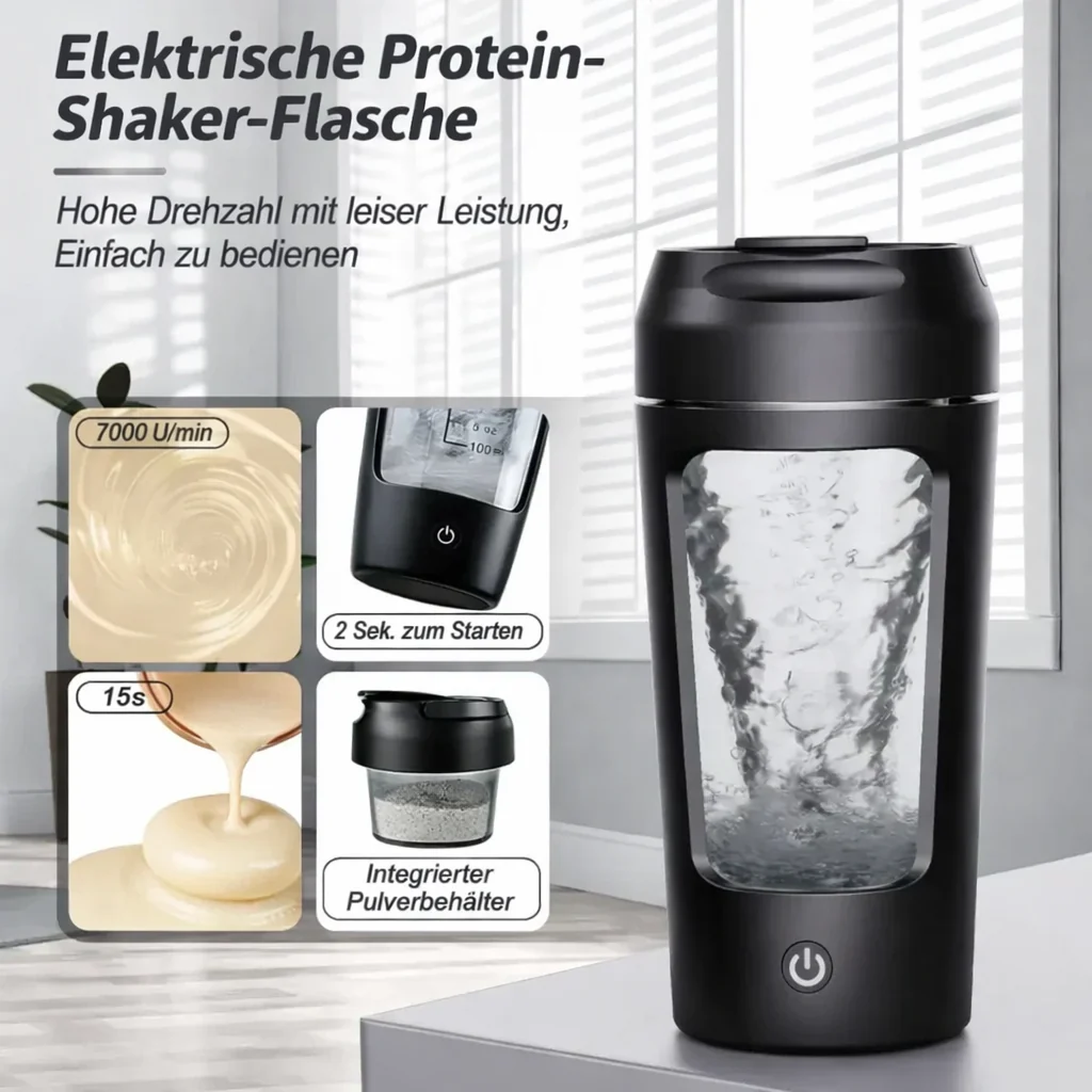 Electric Protein Blender | Self-Mixing Shaker Bottle | USB Powered Mixer | BlendGo - Image 2