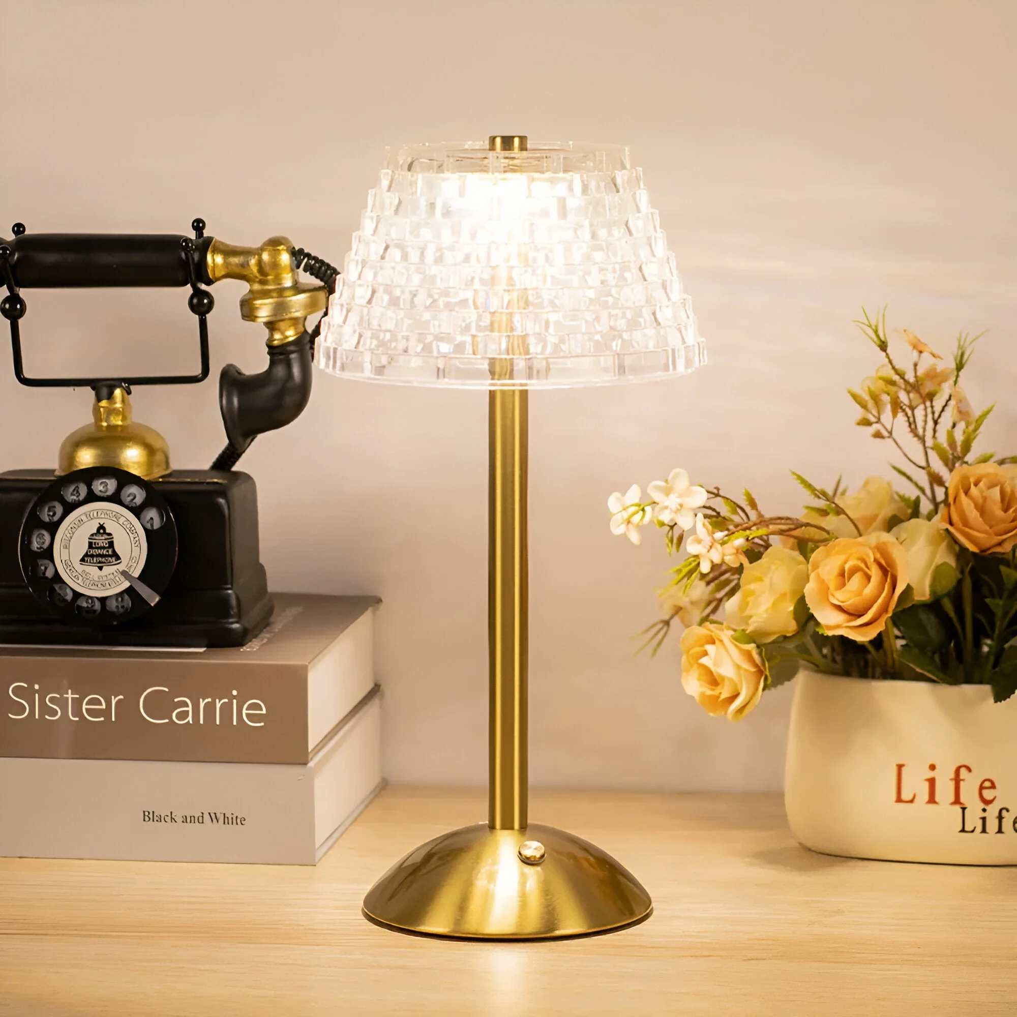 EleGlow - Vintage-Inspired Wireless Table Lamp - Image 4