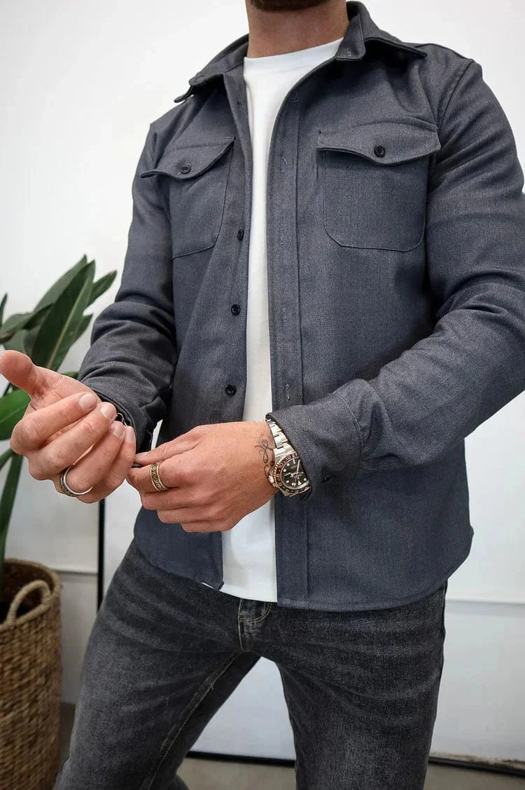 EliteThread™ Shirt Jacket — Wear Confidence That Commands Every Room - Image 30