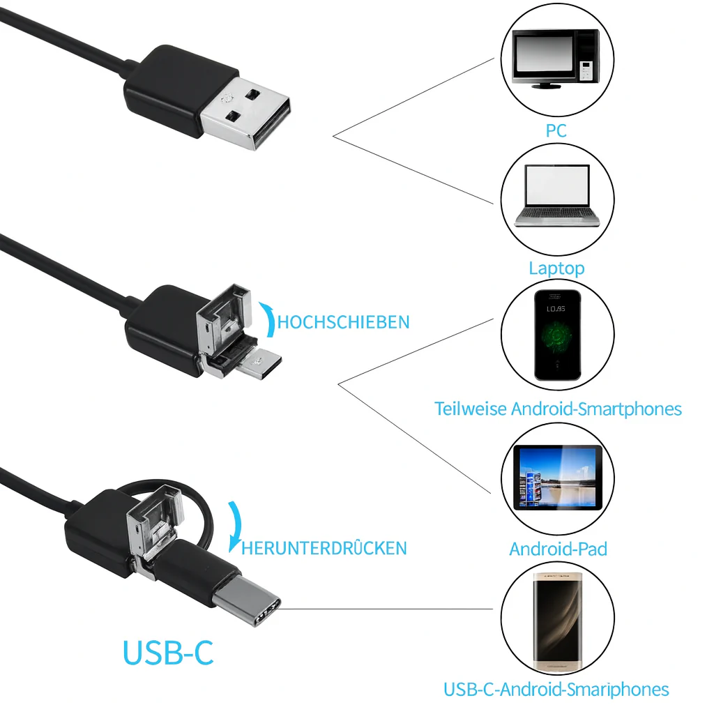 Endoscope Lens | Waterproof Inspection Scope | HD Imaging with LED Illumination | ScopeMate - Image 9