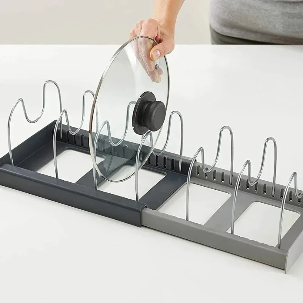 Expandable Pot Lid Holder and Pan Organizer - Image 4