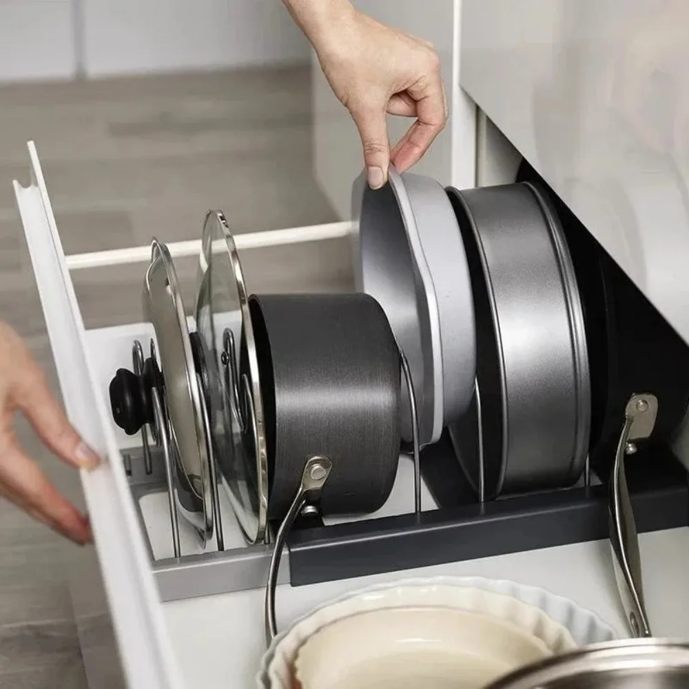 Expandable Pot Lid Holder and Pan Organizer - Image 6