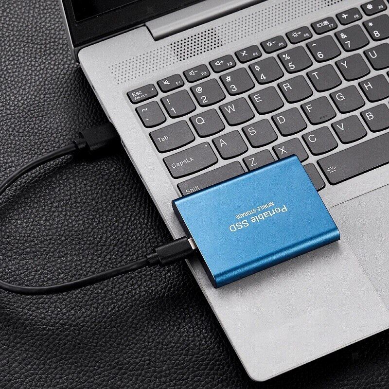 External Storage | Portable SSD 128GB | USB 3.1 & USB-C | Ultra-Compact | Shock-Resistant Design | DataVault - Image 2
