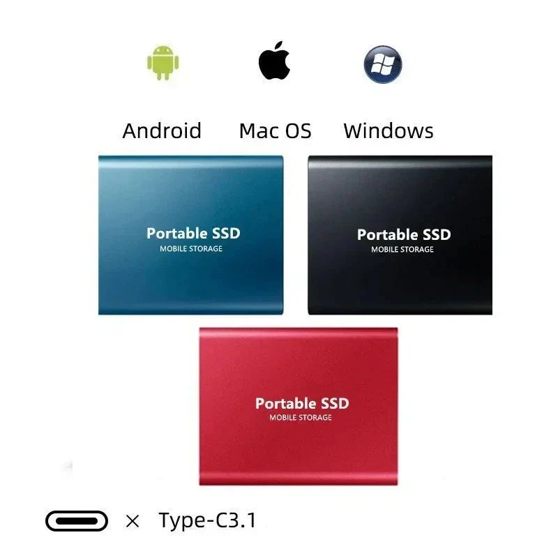 External Storage | Portable SSD 128GB | USB 3.1 & USB-C | Ultra-Compact | Shock-Resistant Design | DataVault - Image 7