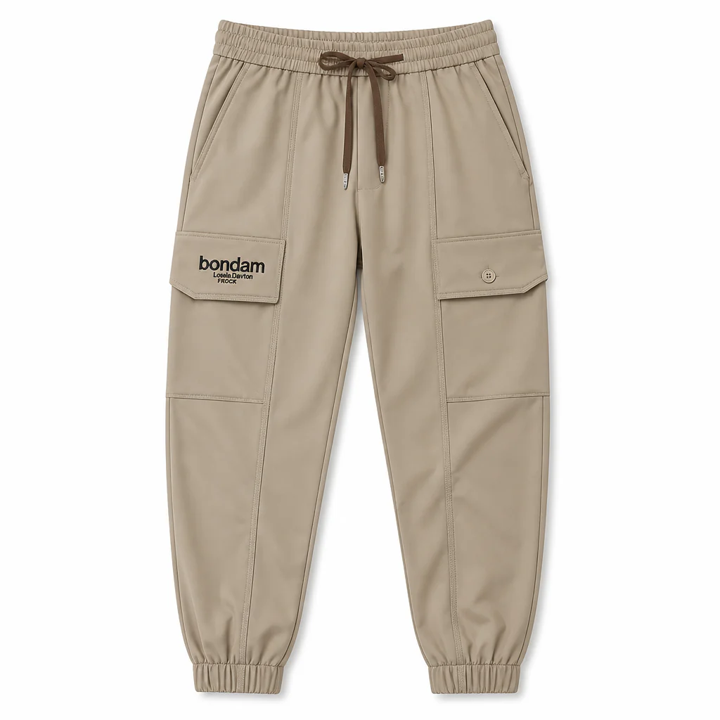 FitEase™ – Tapered Cargo Joggers with Elastic Drawstring Waist - Image 8
