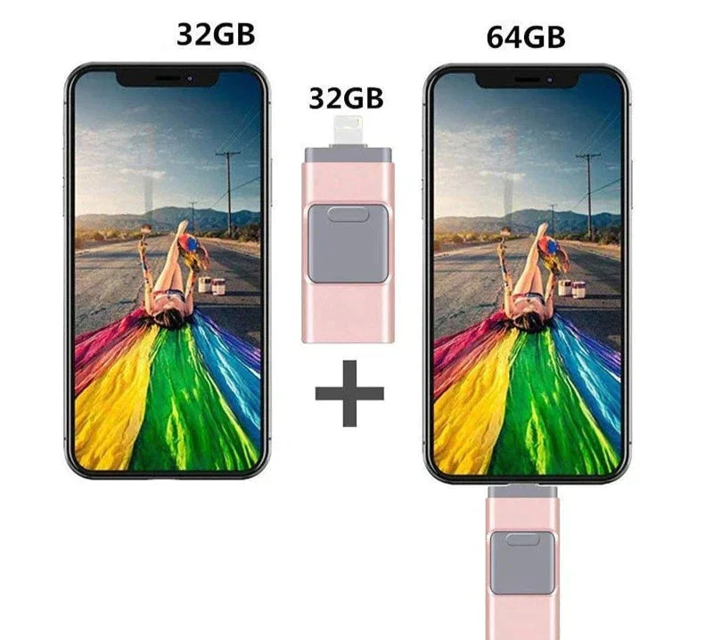 Flash Drive USB | Multi-Port Smartphone Storage | MemoryGo - Image 2