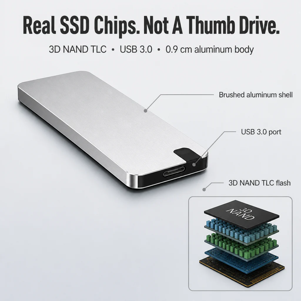 FlashVault™ — Free Your Phone From "Storage Almost Full" Forever | Plug-and-Play 500GB - Image 3