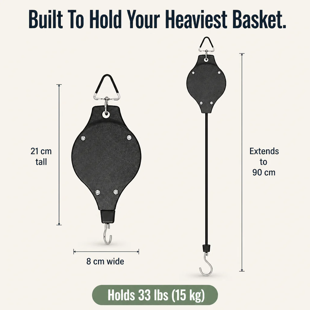 FlexiBloom™ — Lower Hanging Baskets For Easy Watering Without The Ladder - Image 6
