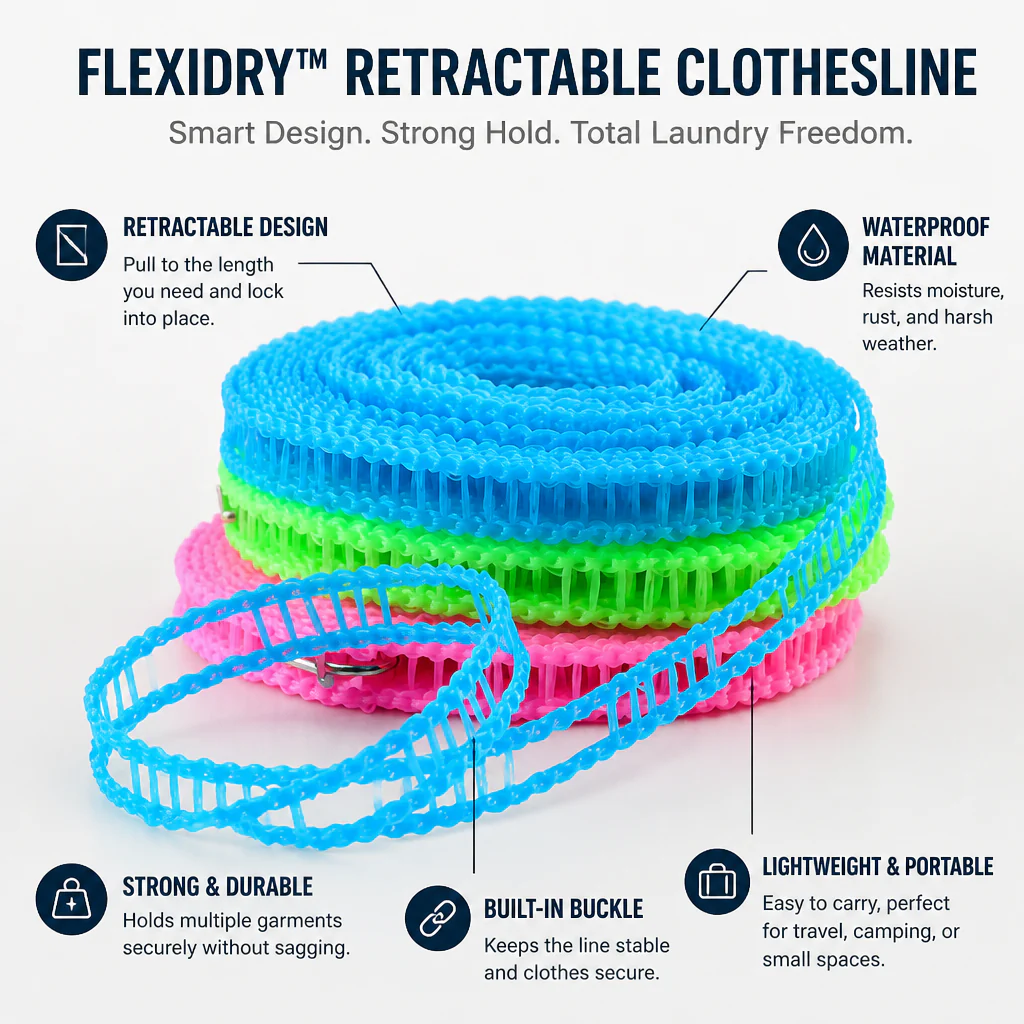 FlexiDry™ — Effortless Laundry Freedom That Saves Space and Time - Image 6